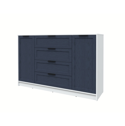 Тумба Тренд КТ-Т160 (Белый ЛДСП/ Дуб королевский ЛМДФ) Ш1600 В1020 Г451